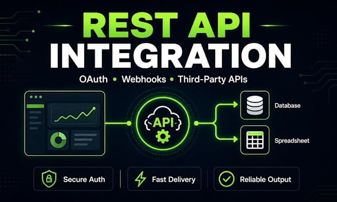 integrate rest api oauth webhooks and third party api