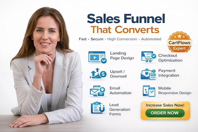 create a high converting sales funnel with cartflows and elementor