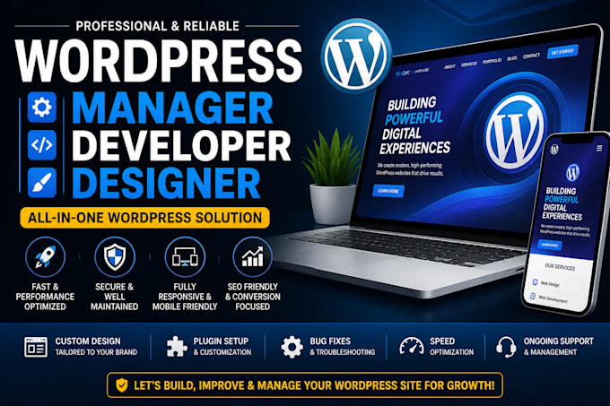 wordpress manager wordpress developer wordpress designer