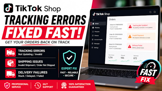 fix tiktok shop tracking errors, shipping issues and delivery failures