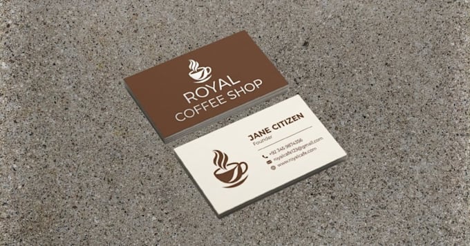 design a modern double sided business card