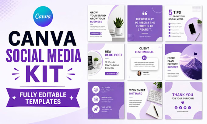design canva social media template kit