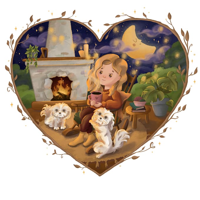 create atmospheric storybook art