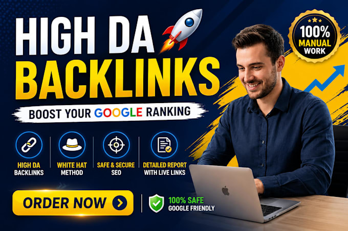 high da manual SEO backlinks for google ranking