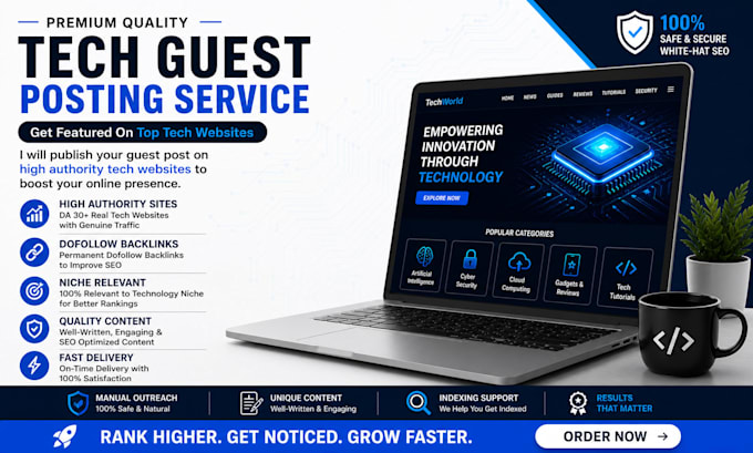 publish tech guest post with dofollow backlinks