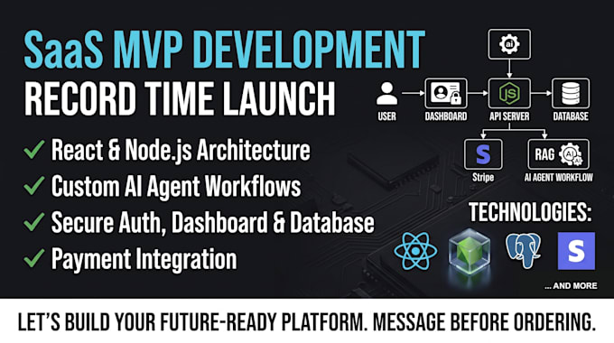 build and launch a full stack saas mvp in record time