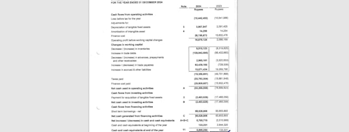 prepare financial statements for you