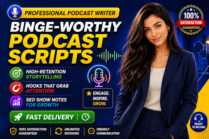 write binge worthy podcast scripts with show notes