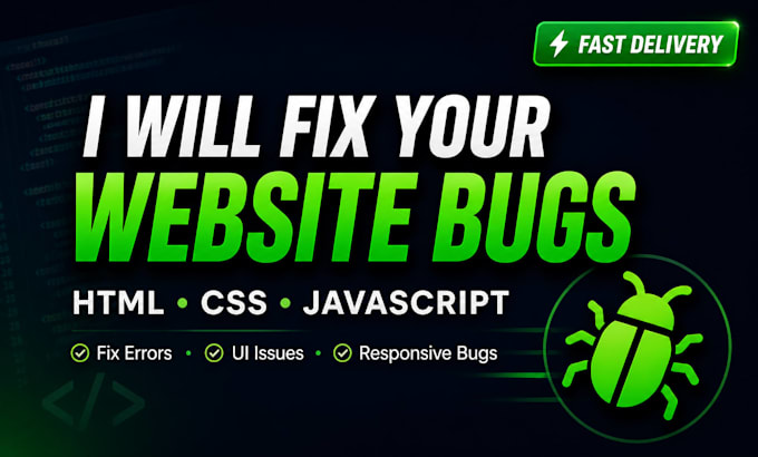 Fix bugs in your website html css javascript by Codeflow_dev | Fiverr