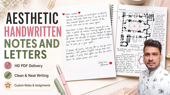 write beautiful handwritten notes and assignments
