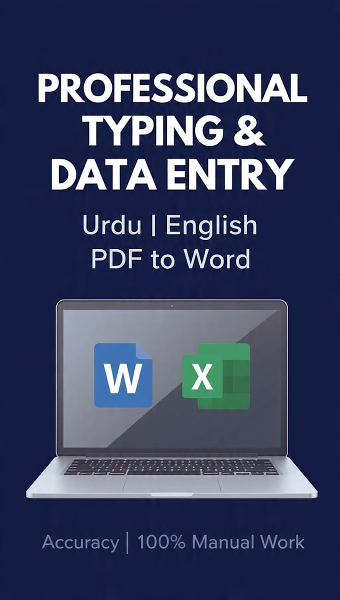 do fast and accurate urdu english data entry and typing