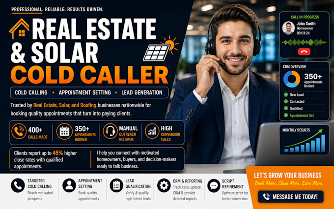 do real estate solar cold calling and appointment setting