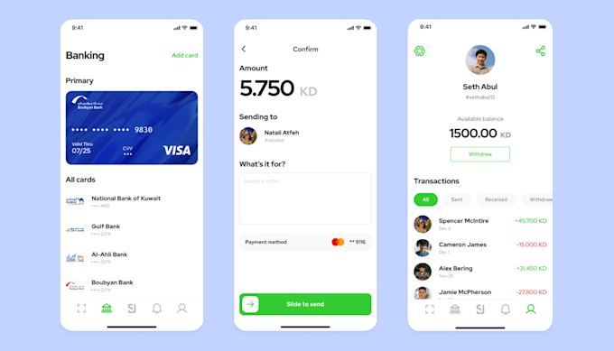 develop a fintech app, wallet payment app, investment app, neobank app, nfc app