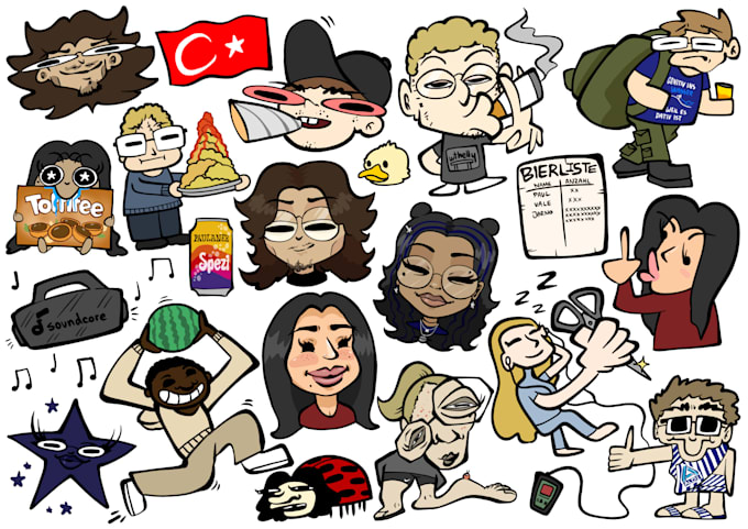 draw you in a cartoon style