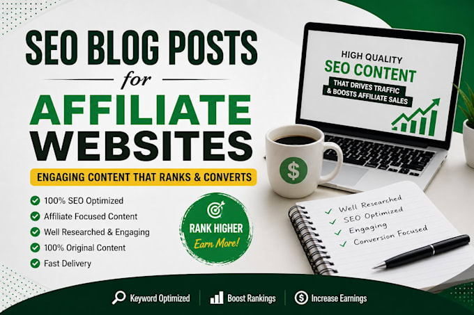 write SEO blog posts for affiliate websites