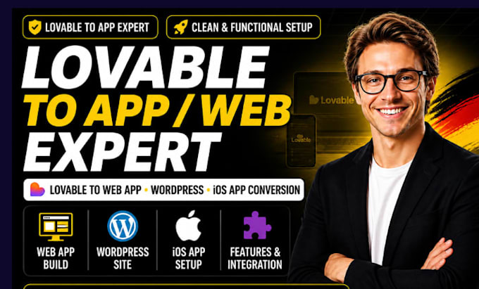 convert lovable to web app and wordpress or shopify , lovable to ios mobile app