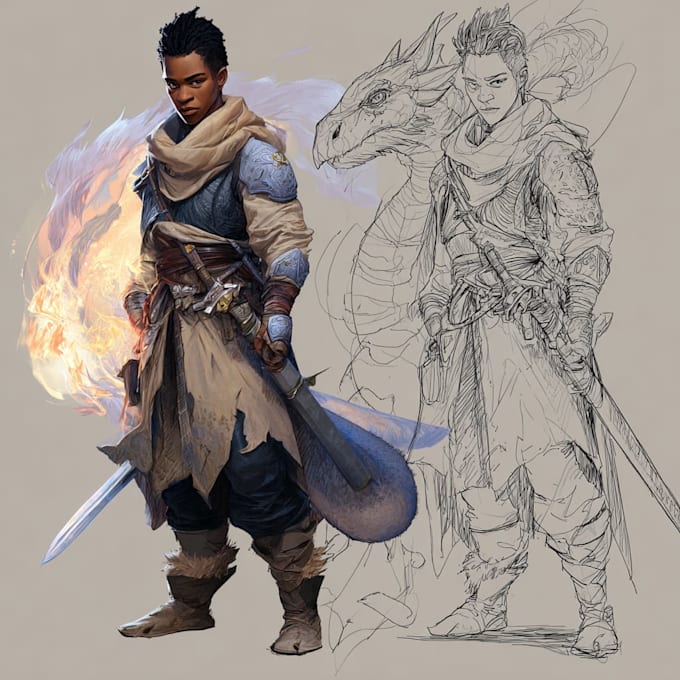 do dnd character art illustration commissions