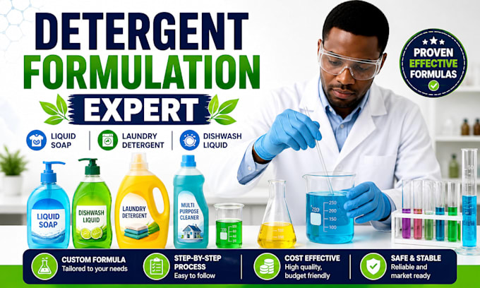 create professional detergent and cleaning product formulations