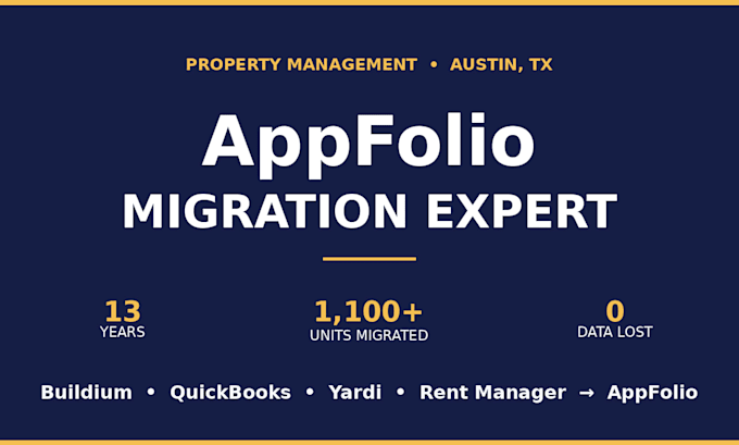migrate property management data to appfolio