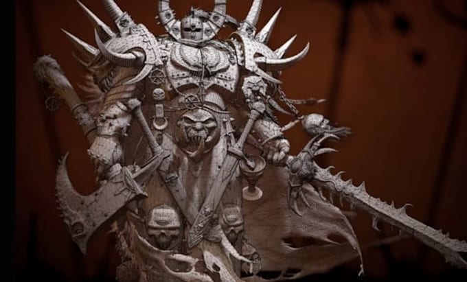 3d model custom tabletop mini, dnd 3d action figures for 3d printing stl, 3mf