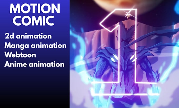 animate webtoon, comic, motion comic, manga, anime, 2d animation