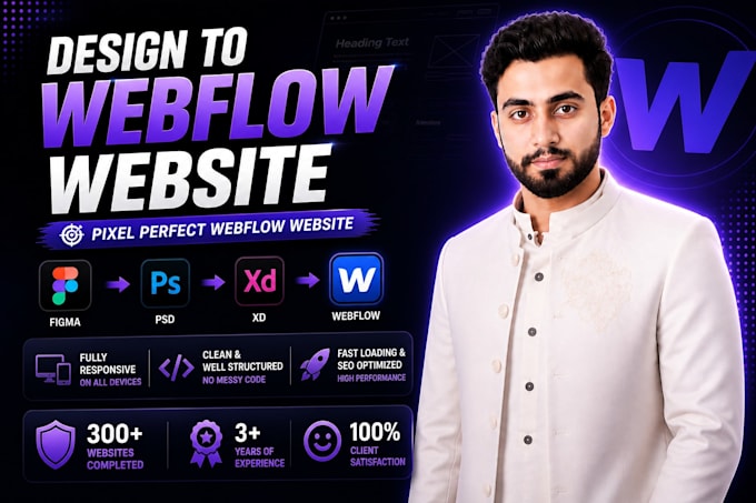 be your webflow expert, design or develop webflow website, figma to webflow