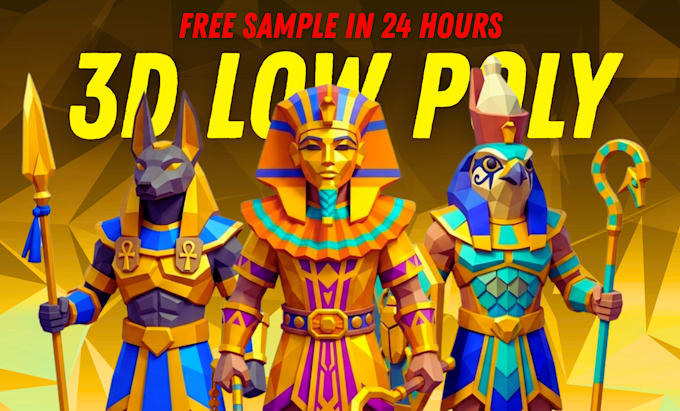 create a low poly 3d character model for games, rigging, and animation