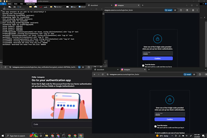 develop web automation bot or data scraper