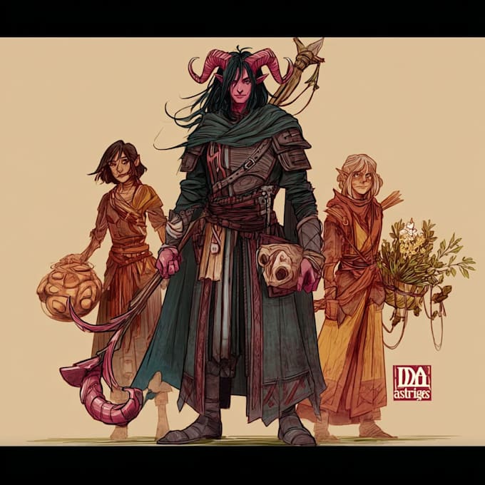 paint elegant fantasy character illustration
