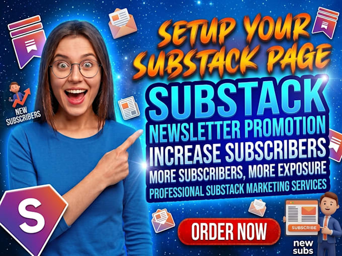 setup your substack page, substack newsletter promotion, to increase subscribers