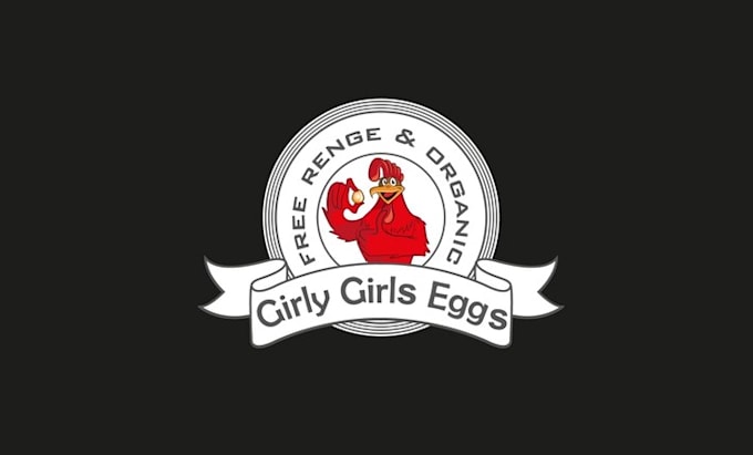 design happy funky restaurant chickens logo
