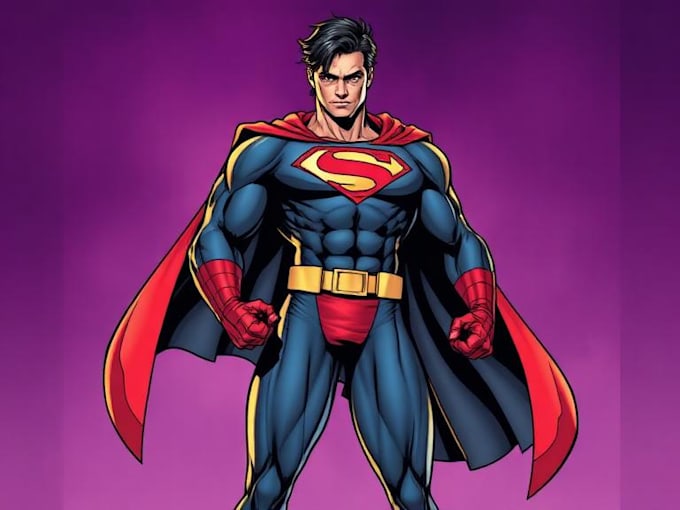 superhero character for comics