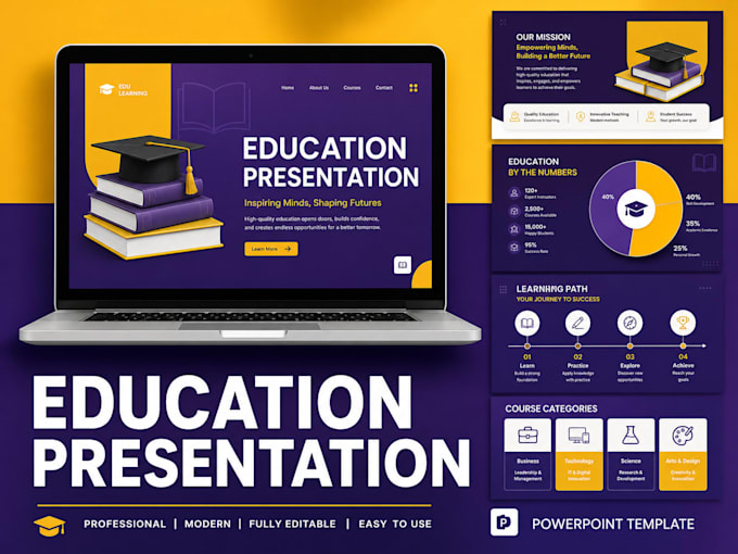 create interactive course slides and webinar presentations on powerpoint