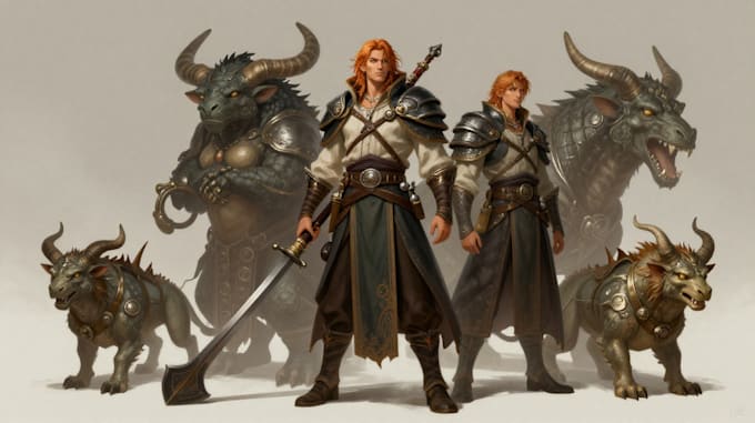 draw fantasy creatures or monsters