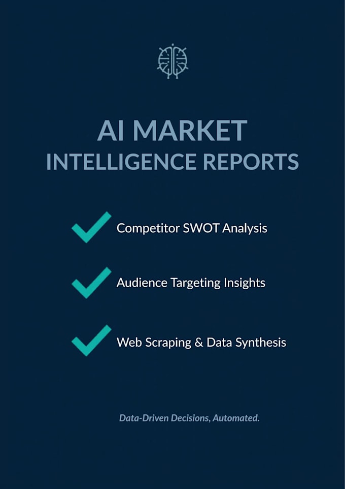 build custom ai agents and provide deep market intelligence reports