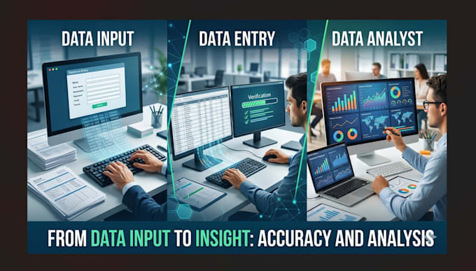 do data entry, convert, input and edit your data
