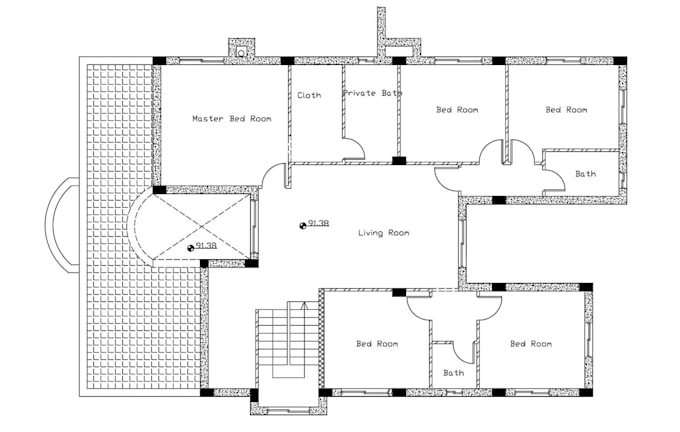 draw architectural drafting in autocad