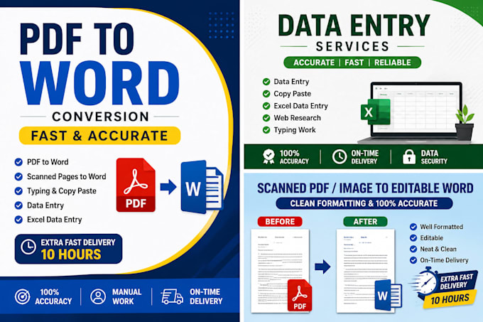 do data entry, copy typing accurately