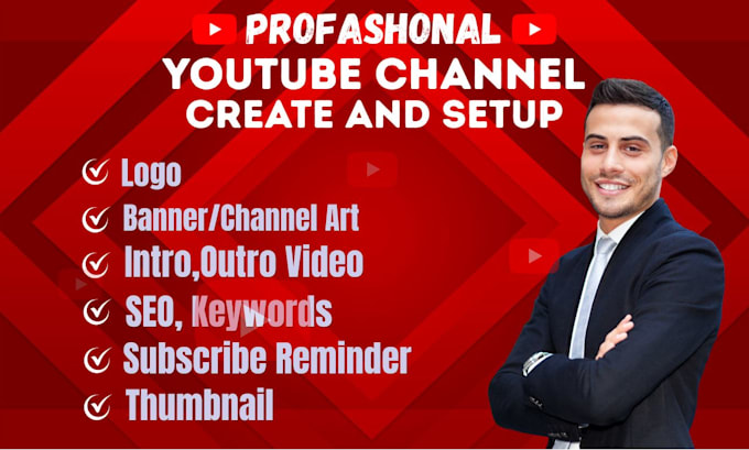 ceeate and setup youtube channel ptofashonaly