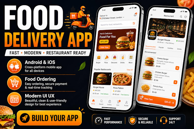 develop food delivery mobile app for restaurants