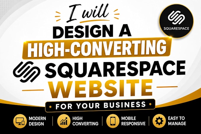 design or redesign a modern squarespace website