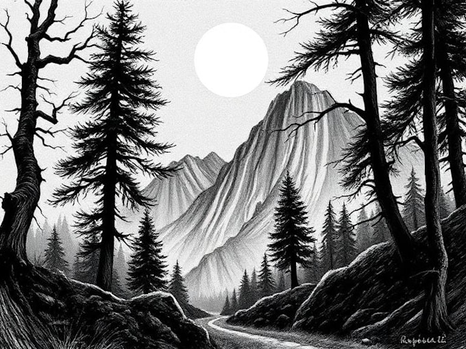 make pen and ink drawings