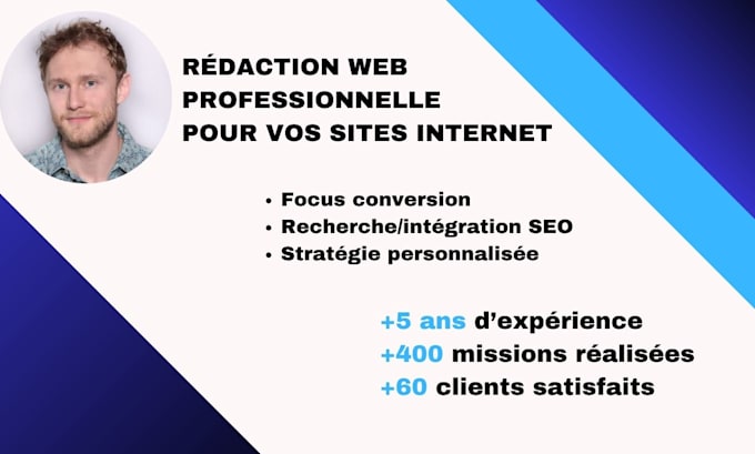 write SEO friendly website pages in french