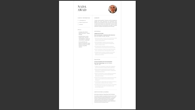 resume writing and design
