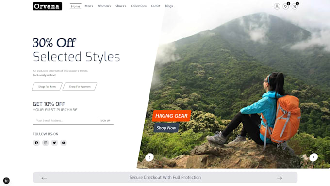create custom website in html css js reactjs or nextjs