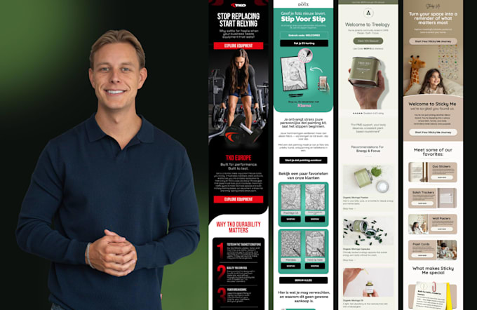 created an high converting email template
