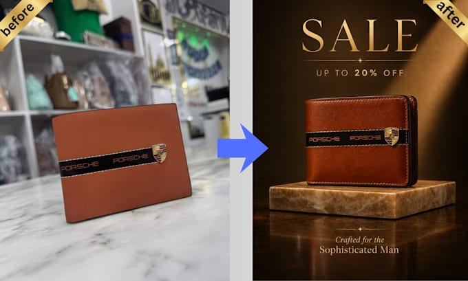 make your normal product image into a premium studio quality visual