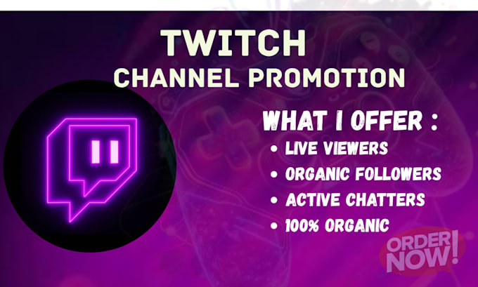 boost your twitch channel with real promotion