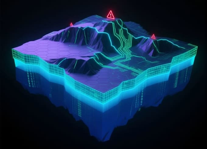 create 3d dem terrain visualization and gis data rendering
