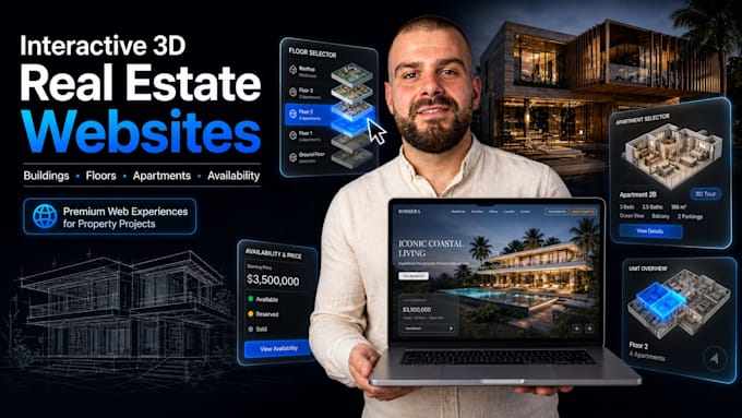 build an interactive 3d real estate website
